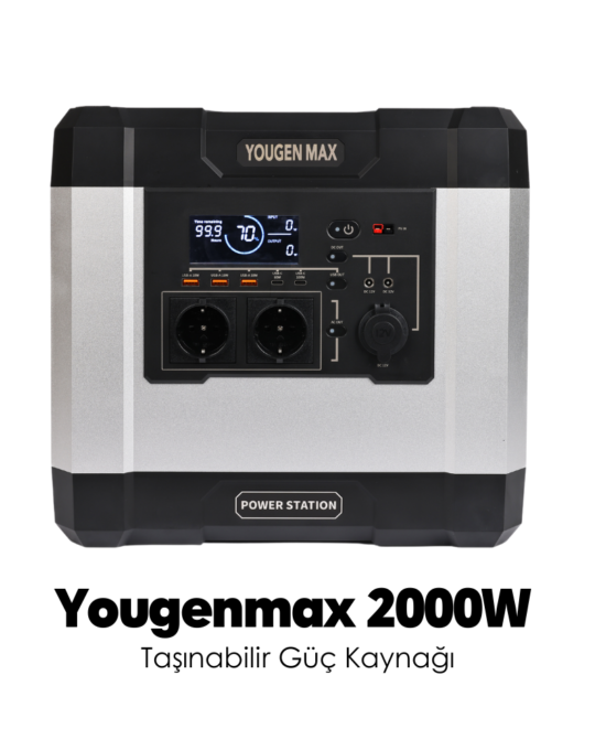 Maxi Enerji 2 Paketi – Youngenmax 2000W + 400W Güneş Paneli