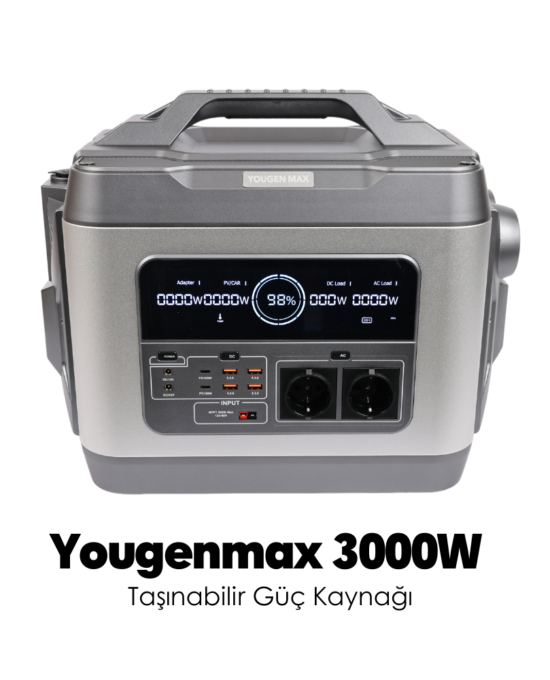 Maxi Enerji 3 Paketi – Youngenmax 3000W + 400W Güneş Paneli